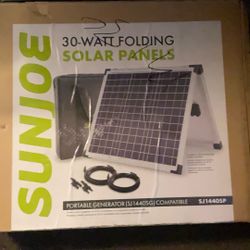 Sunjoe 30-watt Folding Solar Panels 