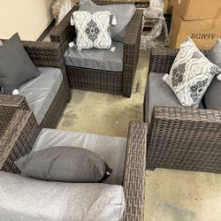 Grey Outdoor Patio Furniture Set