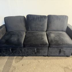 73in honbay 3-seat Sectional Sofa With Storage Seat couch sofa
