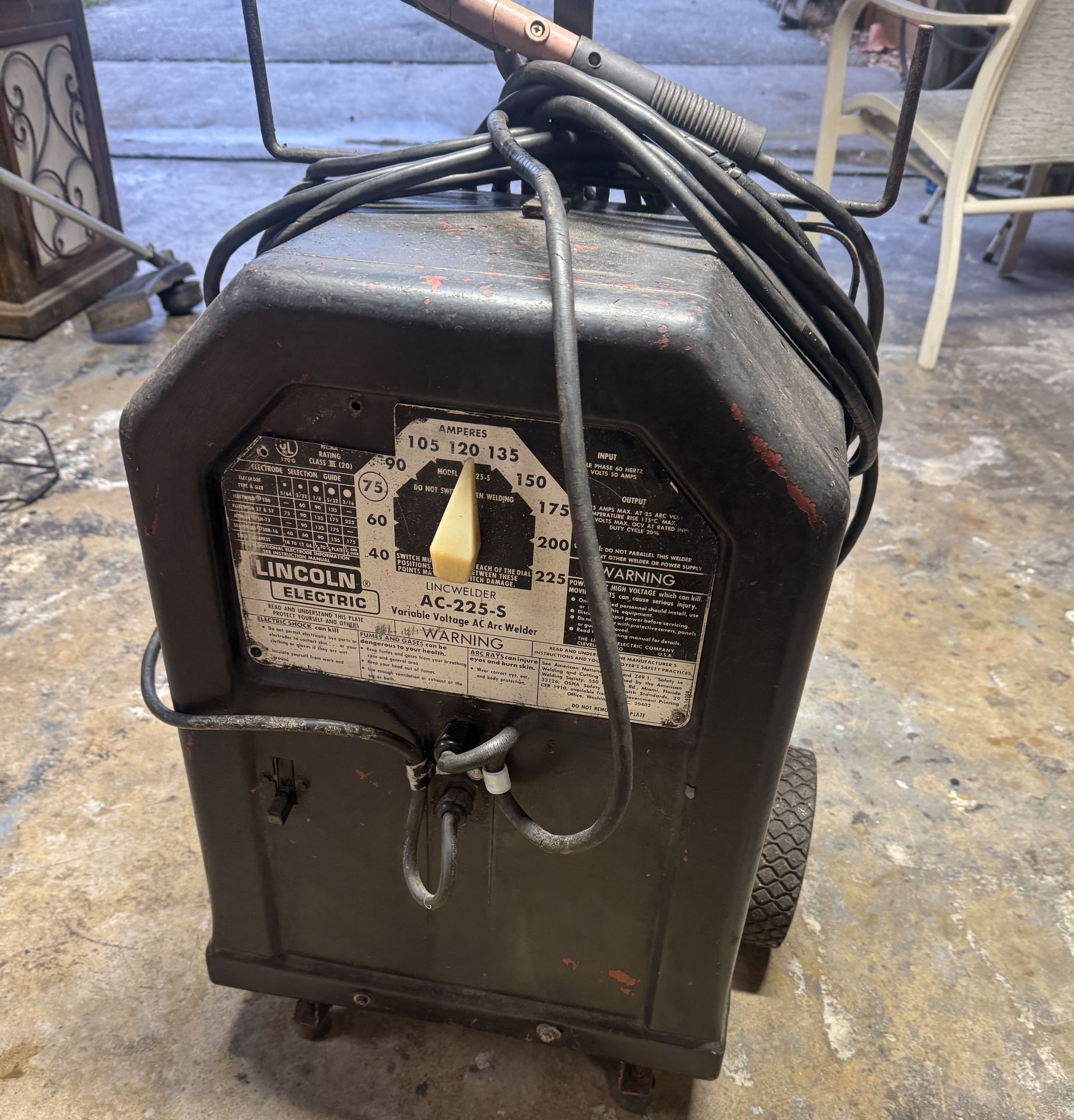 Older Lincoln tombstone welder