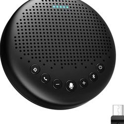 Brand new EMEET Conference Speaker and Microphone Luna 360° Voice Pickup w/Noise Reduction/Mute/Indicator USB Bluetooth Speakerphone w/Dongle for 8 Pe