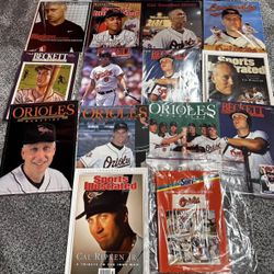 Cal Ripken Jr. Magazine Collection  (14)– Orioles, Sports Illustrated, Beckett (Lot)