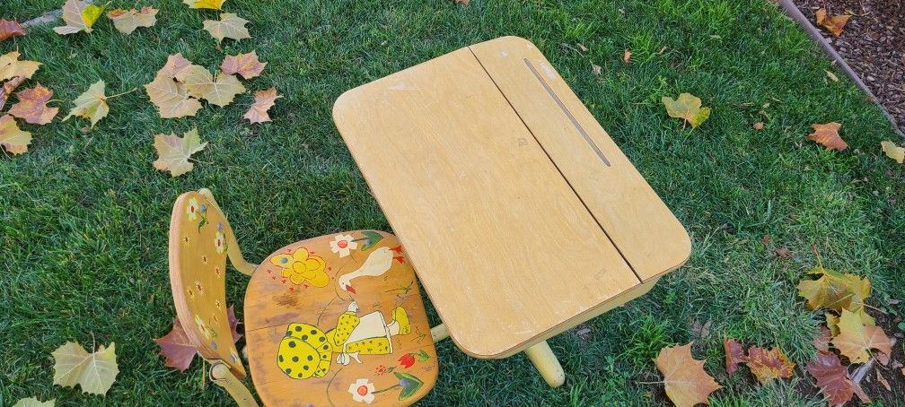 Antique School Desk