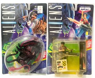 Vintage Kenner Aliens Action Figures Lot Ripley Fireball Skull Ramming Alien