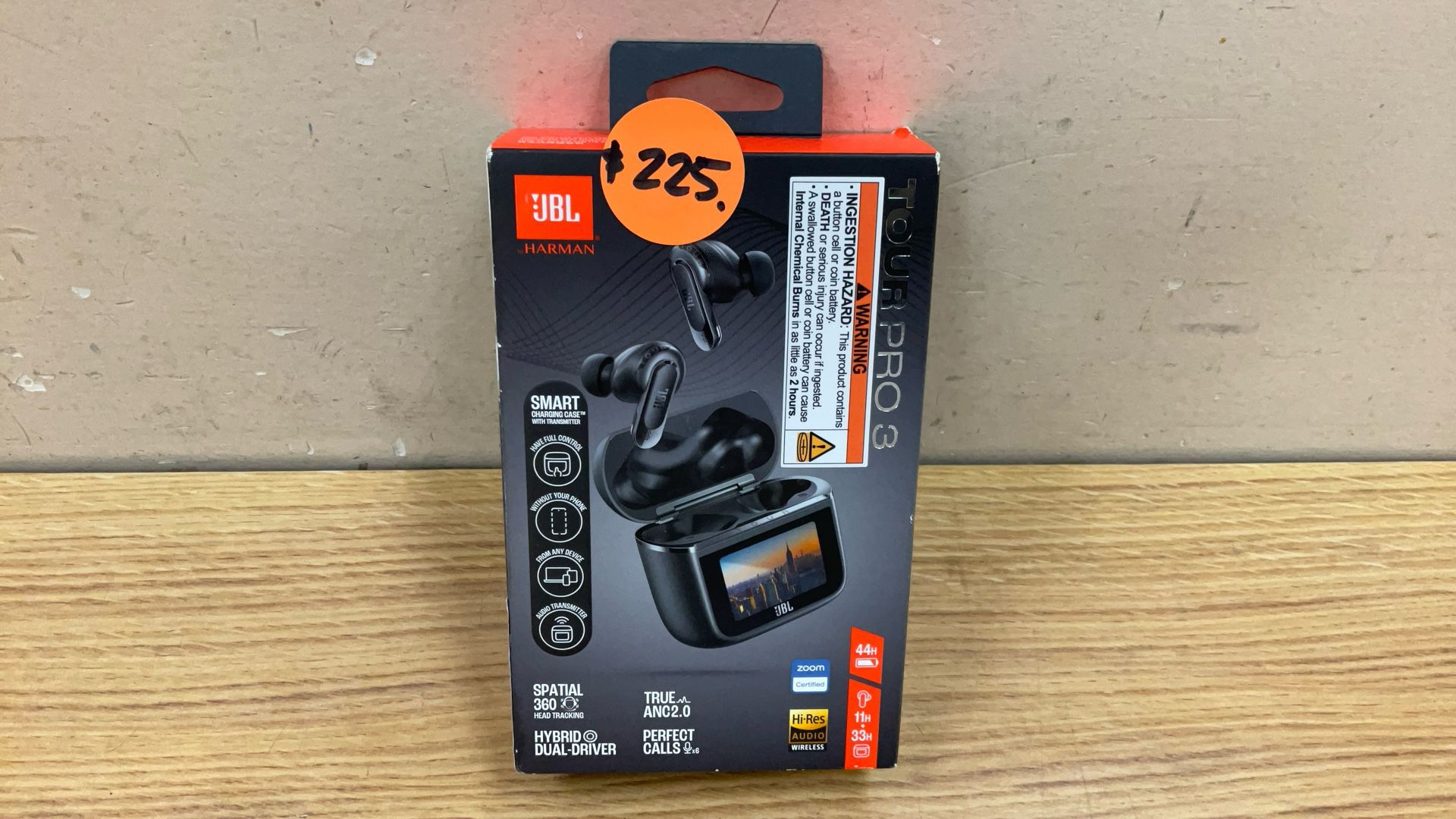 JBL TOUR PRO 3 TRUE WIRELESS NOISE CANCELLING EARBUDS.