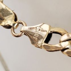 Real Gold 10kt Cuban Link Chain 24inch, 8mm,21g