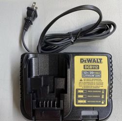 Dewalt GENUINE DCB112 12V-20V MAX Lithium Battery Charger,For Drill,Saw 20 volt