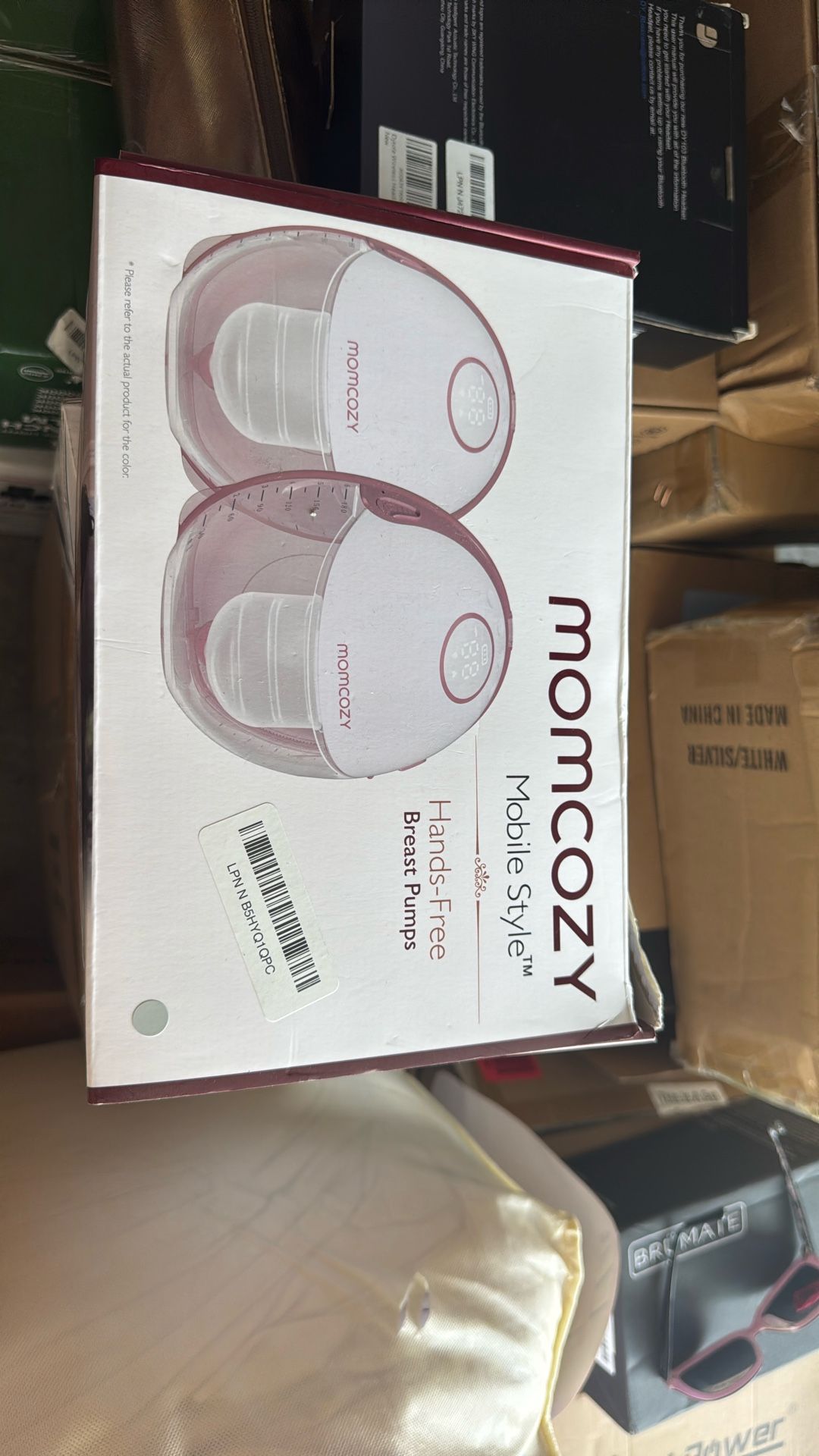 Momcozy Breast Pump Hands Free Mobile Style | M6, Wearable Breastfeeding Pump Ideal Rhythm for More Milk, DoubleFit Flange More Fit & Discreet with 3
