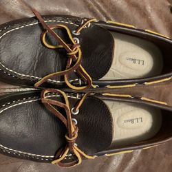 LL Bean Leather Loafers Women 9 