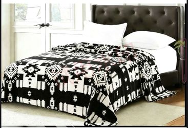 Queen size native southwestern blanket brand new super soft cozy couch throw