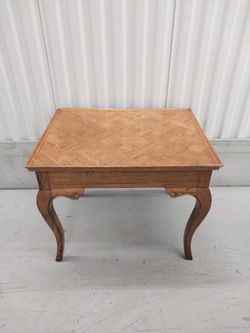 LOVELY  ITALIAN  PARQUET  TOP  END  TABLE