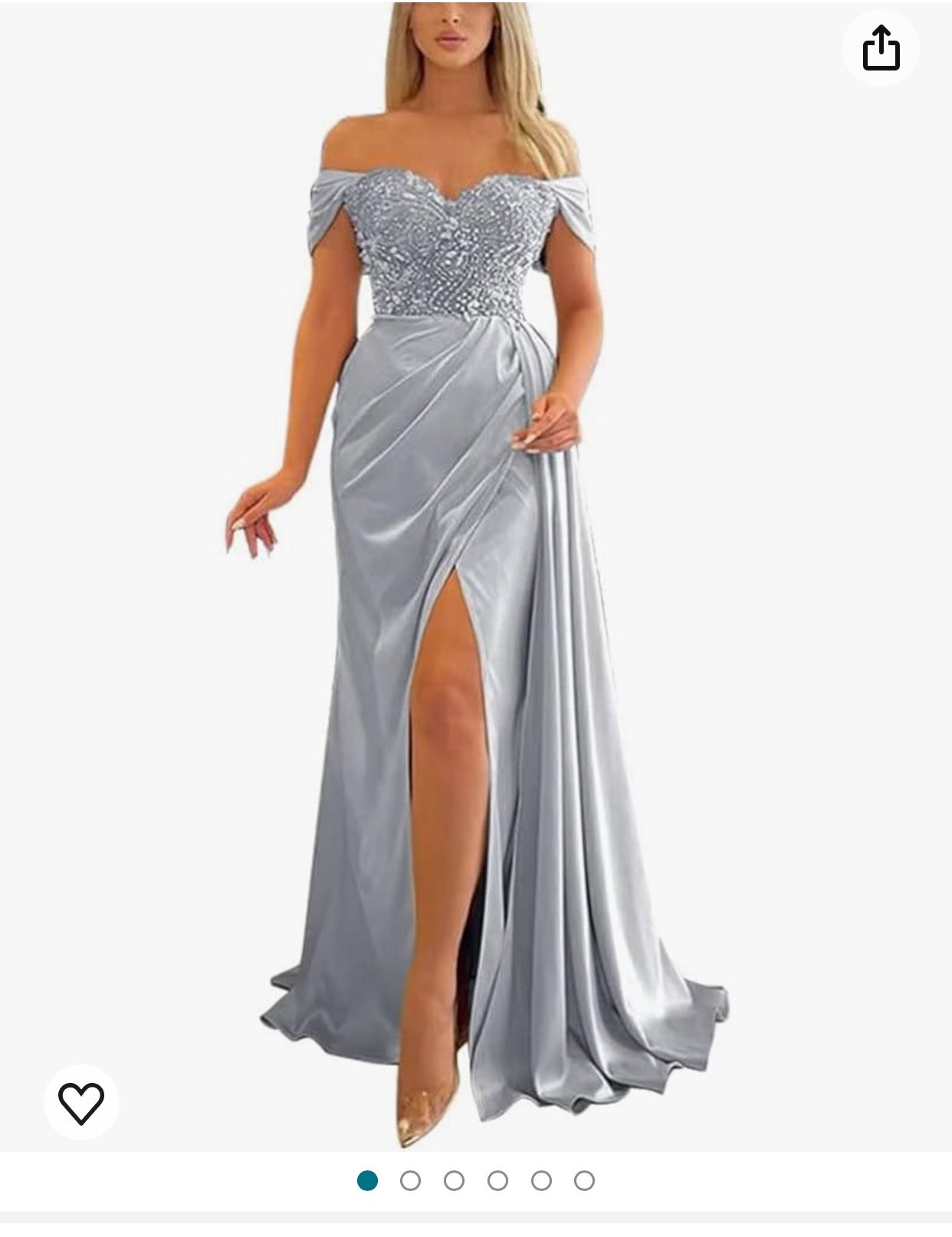 Off The Shoulder Mermaid Prom Dresses Beaded Bridesmaid Dresses Long Formal Evening Party Gowns for Women High Split
