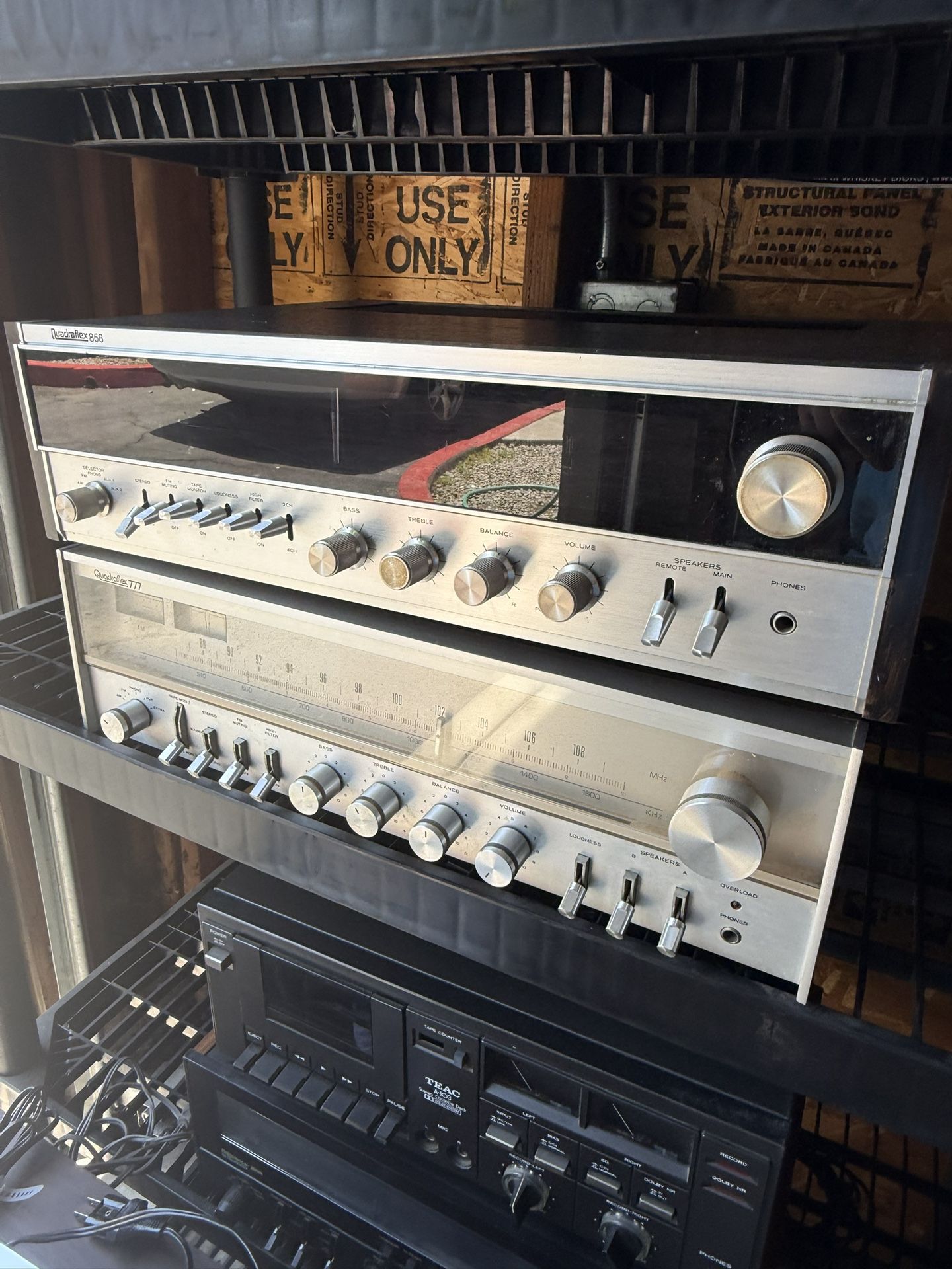 Vintage Quadraflex Pacific Audio House Brand* 777 and 868 Receivers
