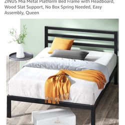 Metal Queen Bed Frame With Headboard