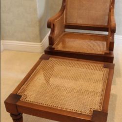 Chair With Ottoman It's Cane Back Chair By Hekman