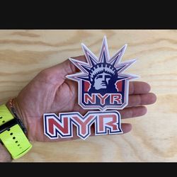 New York Rangers NFL Sticker Decal Set Of 2