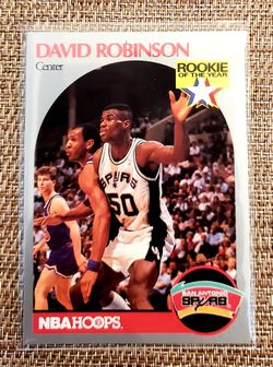 1990 Fleer Hoops David Robinson Rookie Of The Year #270 Basketball Card


