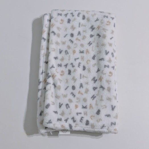 Soft Cuddly Blanket, ABCs Print