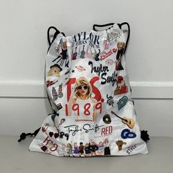 Taylor Swift Drawstring Backpack Cinch Bag Large Lot New