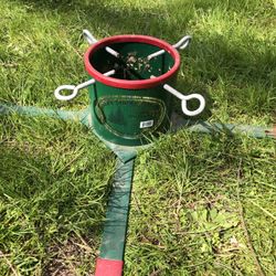 Santa’s Sturdy TREE STAND for MANY size trees up to 8 feet, only matter about trunk diameter 