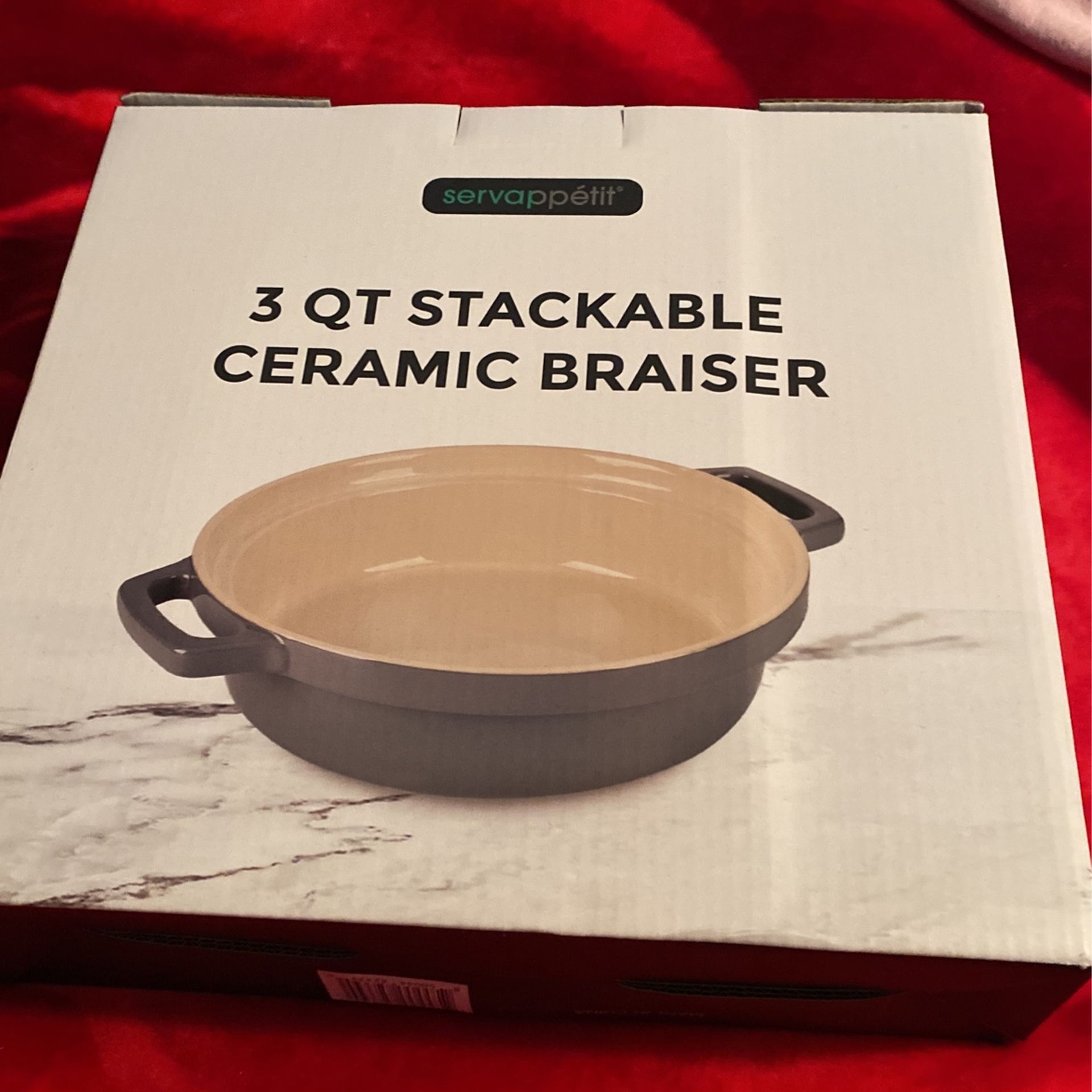 Tramontina 4-quart Covered Enameled Cast Iron Braiser for Sale in Ontario,  CA - OfferUp