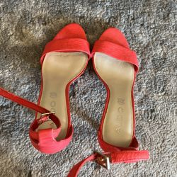 Orange High Heels