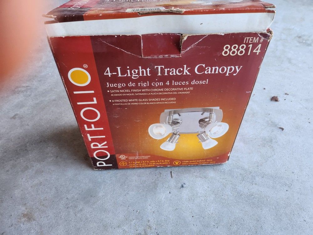 Portfolio 4 Light Track Canopy (Never Been Used