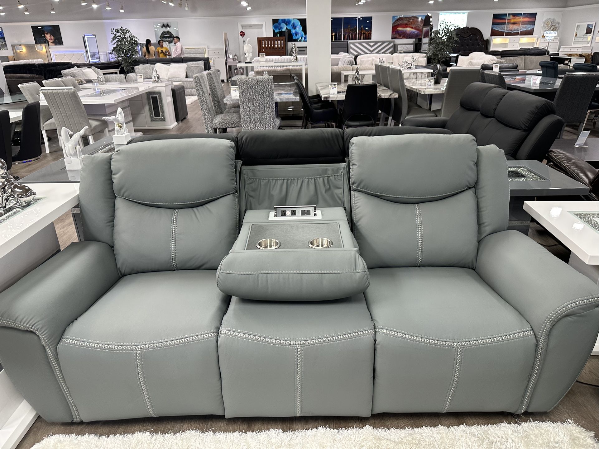 ๐ฅ๐ฅPOWER RECLINING SOFA AND LOVESEAT SET ๐ฅ๐ฅ Gray or White $1000 OFF ๐