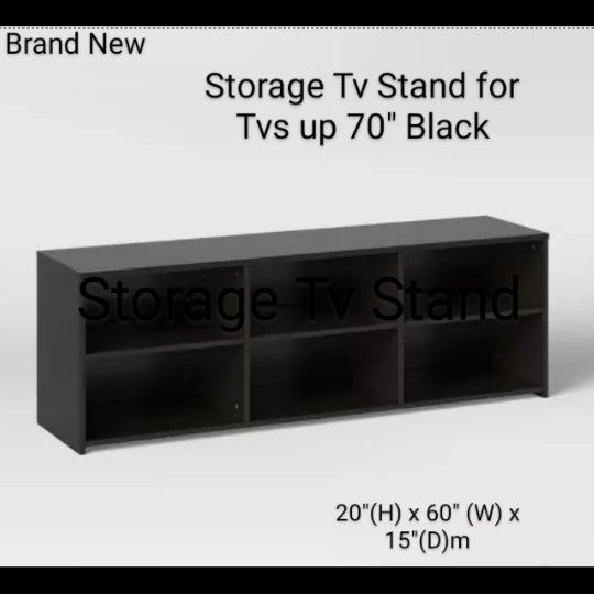 Brand New Storage Tv Stand For Tvs 70 " Up Black