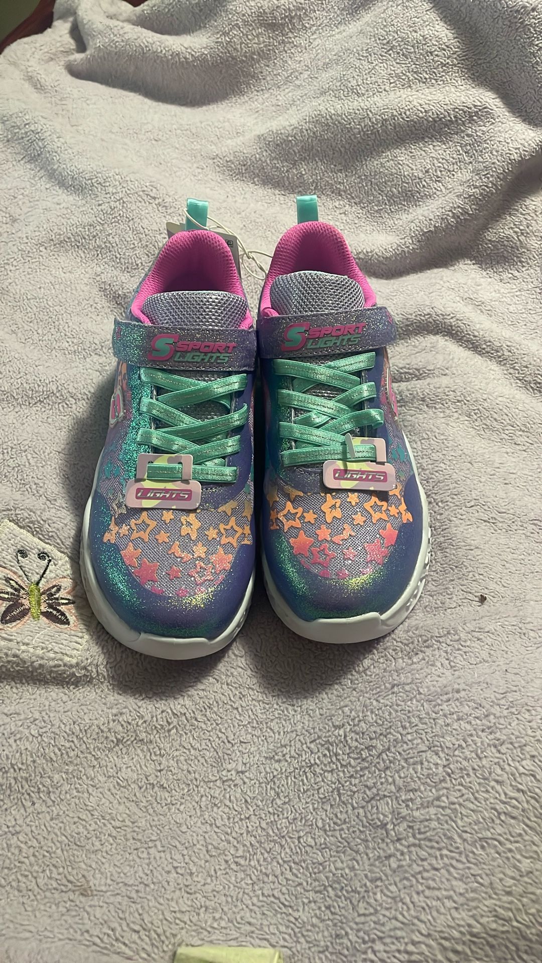 Sketchers Sports Girl Lights Tennis Shoes