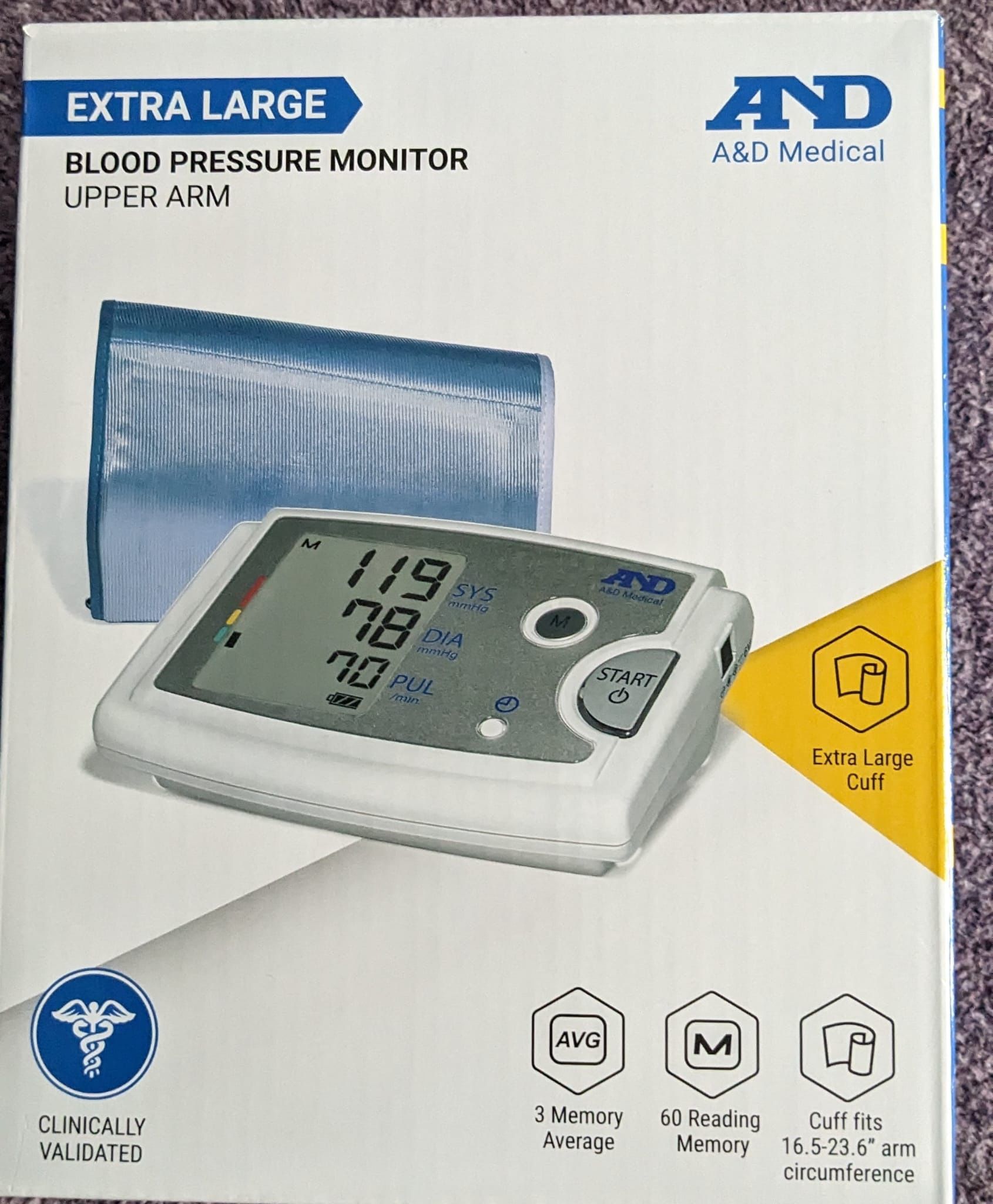 EXTRA LARGE Cuff Blood Pressure Monitor