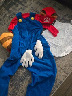 Super Mario Bros Racoon Mario Costume and Bowser Costume