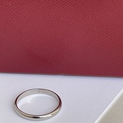 Cartier 1895 Wedding Band 2.5 mm in Platinum size 7.25 NEW $1190