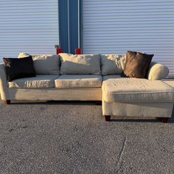 *FREE DELIVERY* Beige Sectional For Sale!