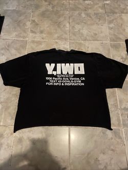 Y,IWO T-Shirt Cropped Men’s Gym Bodybuilding Venice Arnold Schwarzenegger SZ L