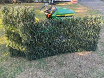 Expandable Privacy Fence - Faux Cypress Leaf