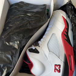Retro 5 Fire Red