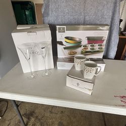 Wine and Coffee Set And 5 Piece Bakeware Set