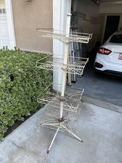 3 Tier Vintage Rotating Plant Stand