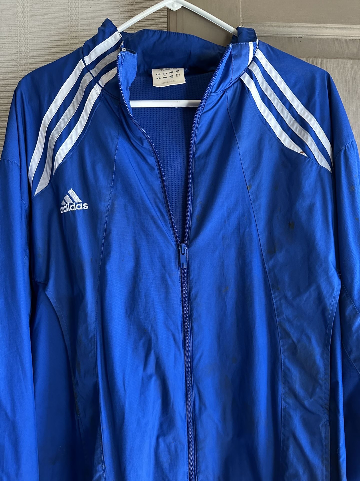 Adidas Blue Windbreaker Size Xl