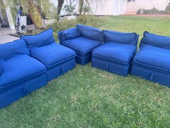 FREE Blue storage modular couch