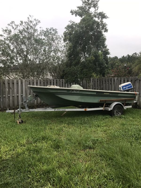 Johnson boat with 40hp motor and trailer for Sale in Jacksonville, FL