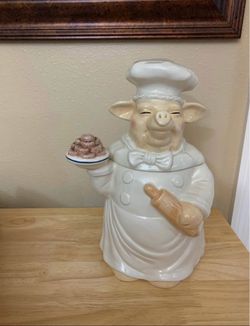 Ceramic Chef Pig Cookie Jar and more all for $ 59