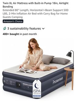 Prosenses Twin XL Air Mattress with Built-in Pump