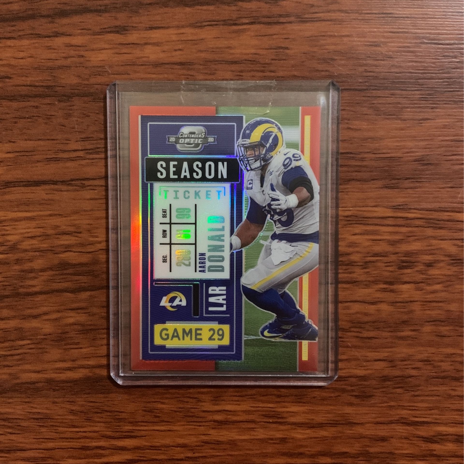 Aaron Donald 79/125 Holo Season Ticket Card