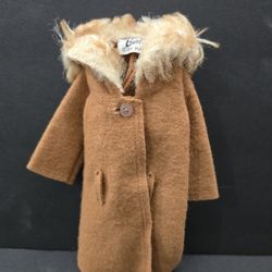 Vintage 1964 BARBIE It's cold Outside Brown Jacket - #819