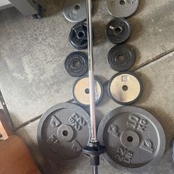 Weights barbell set