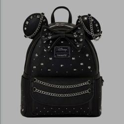 Loungefly Disney Minnie Mouse Studded Mini Backpack