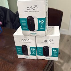 3 NEW Arlo Outdoor Security Cameras 3rd Gen 