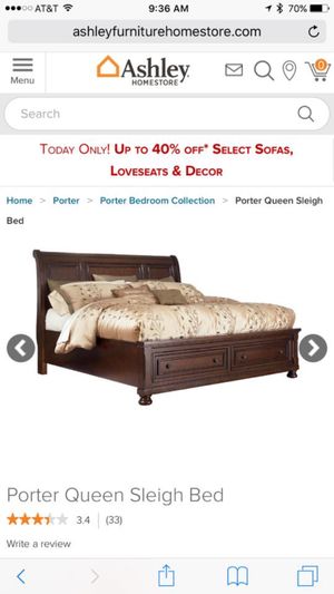 Ashley Furniture Porter Queen Sleigh Bed With Storage For Sale In Southaven Ms Offerup